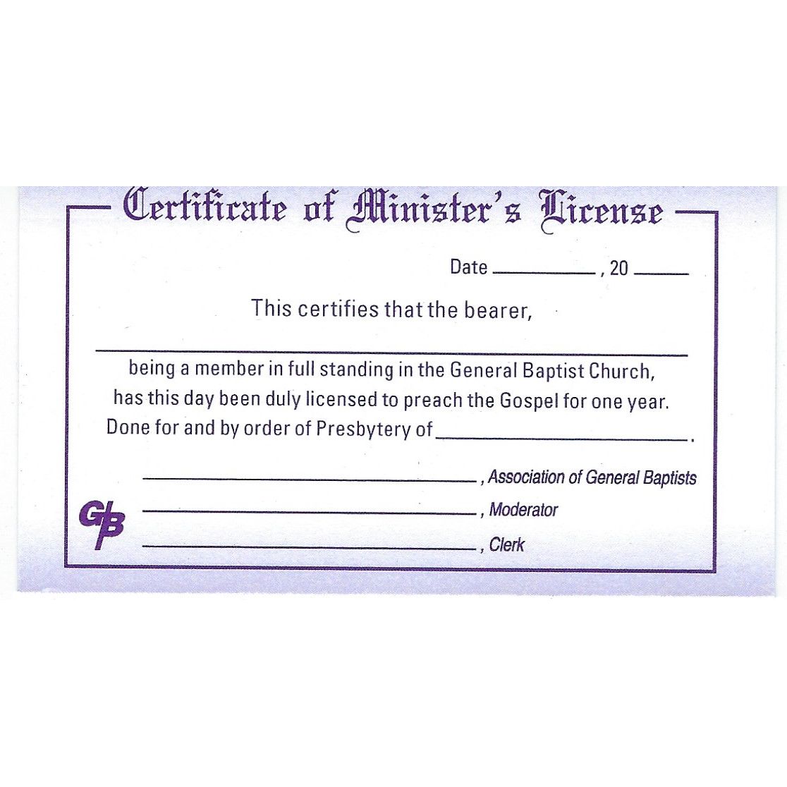 general-baptist-items-certificate-of-minister-s-license-card